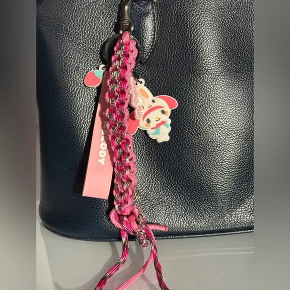 Miu Miu Style | My Melody Paracord Sanrio Jane Birkinfy Miniso Keyfob Handmade - Picture 1 of 8